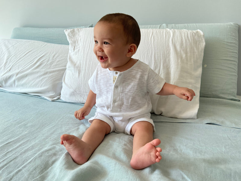 Romper con Manga Corta Blanco