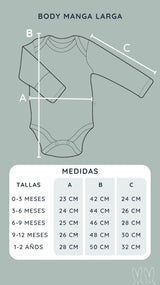 Body Manga Larga Rib Pima Gris Jaspeado