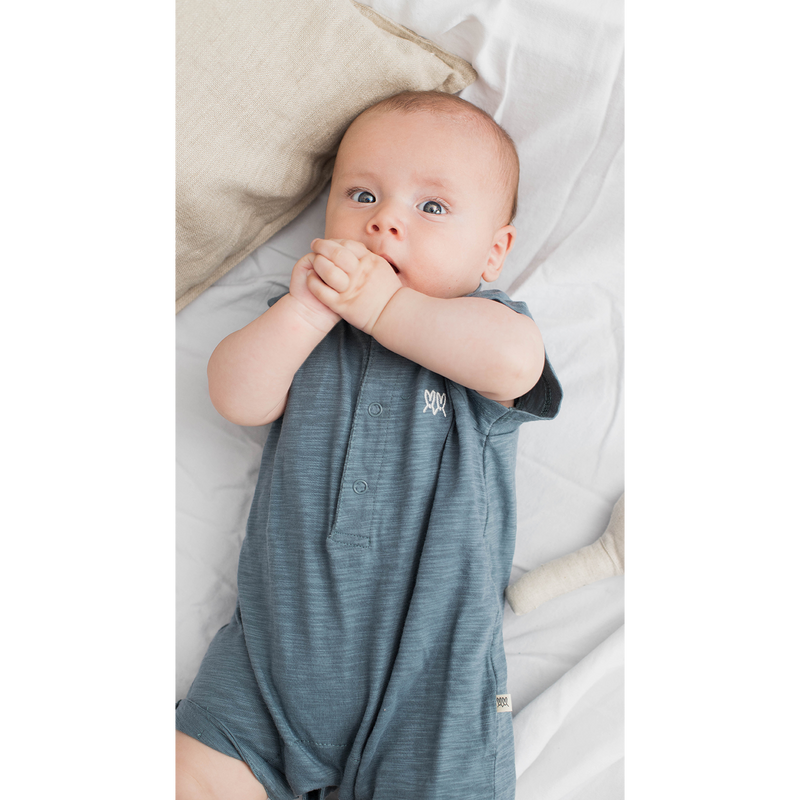 Romper Steel Blue