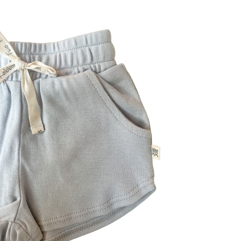 Short Comfy Rib Silver