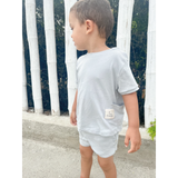 Short Comfy Rib Silver