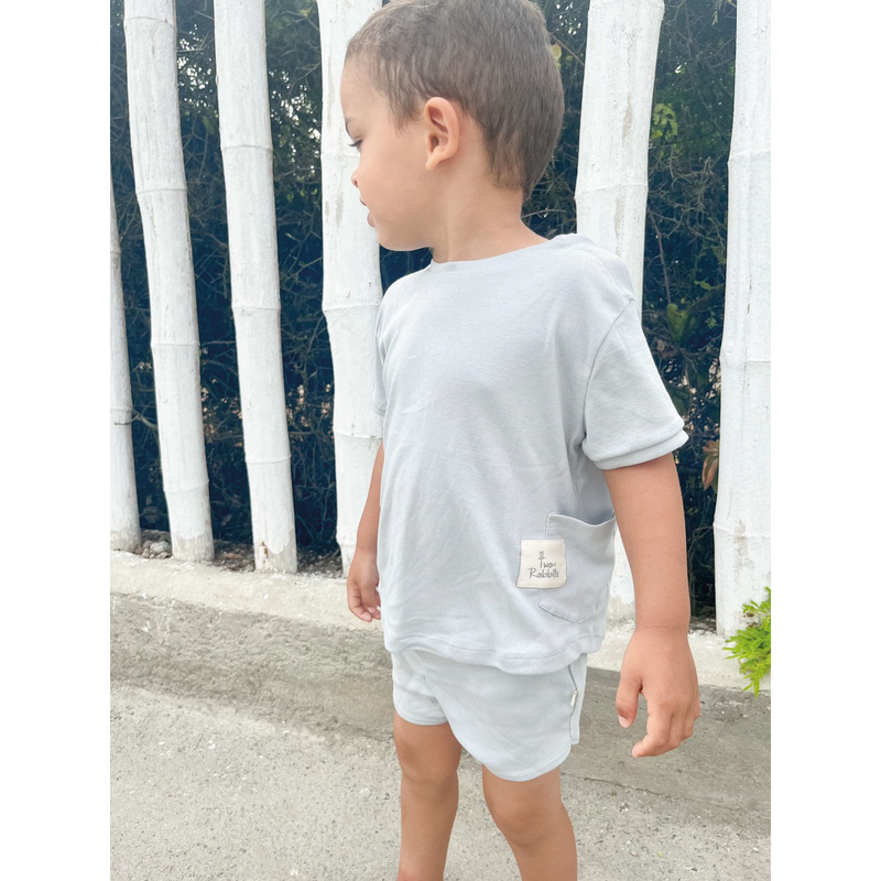 Short Comfy Rib Silver