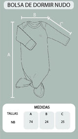 Bolsa de Dormir Nudo Avocado A Rayas