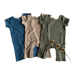 Jumpsuit waffle beige