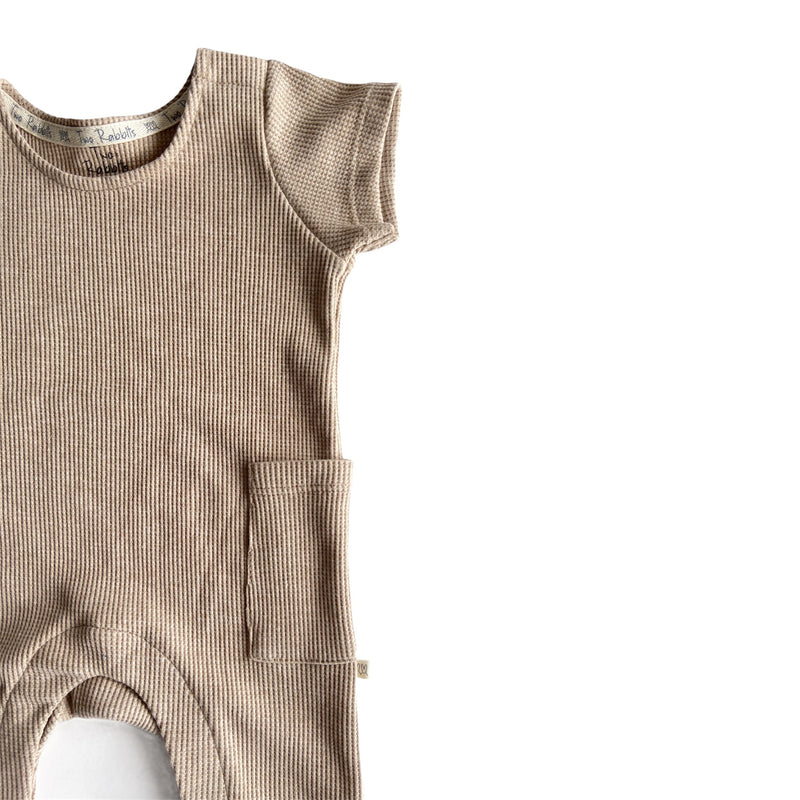 Jumpsuit waffle beige