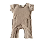 Jumpsuit waffle beige