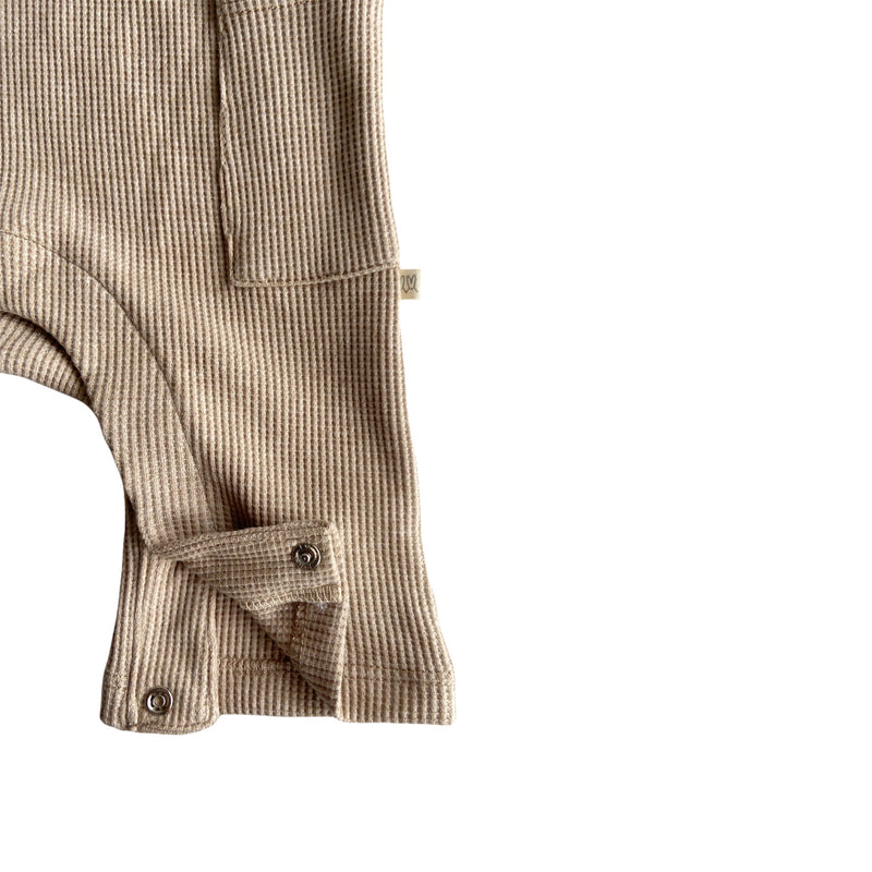 Jumpsuit waffle beige