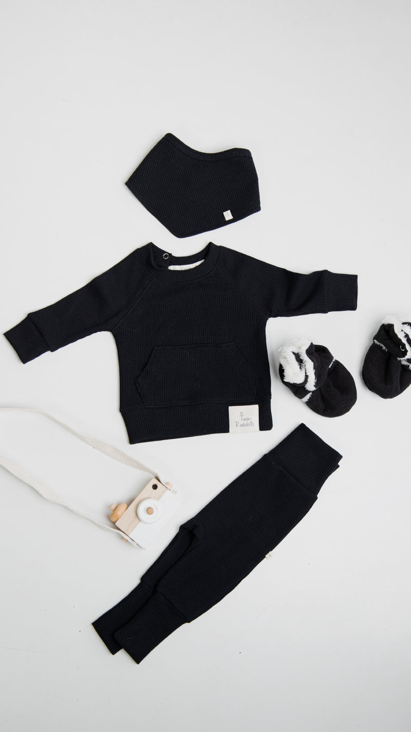 Pant Waffle Negro -Adjustable Fit!